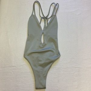 Peixoto Gray Isla One Piece Size Small